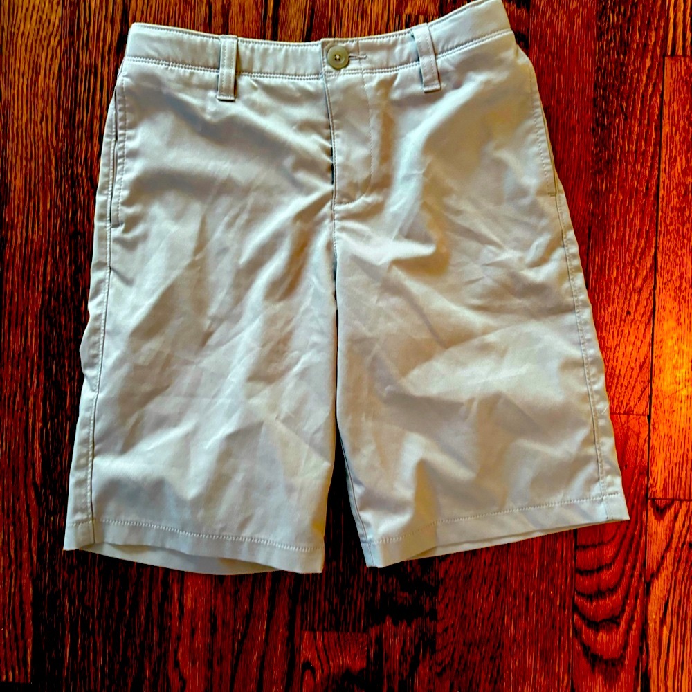 Under Armour, gray, boys golf shorts